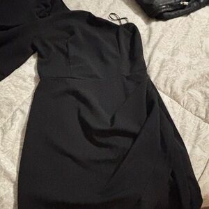 SHEIN Classic Black Long Sleeve Dress